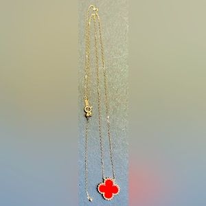 18K Rose Gold Clover necklace